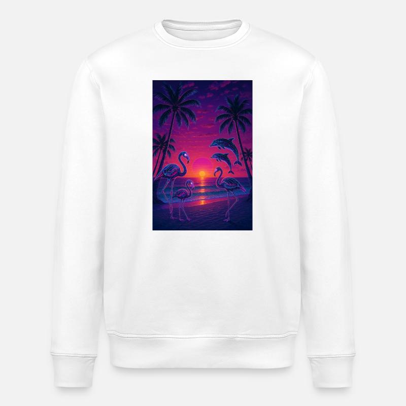 RockyZoo23 - Stanley/Stella Unisex Bio-Sweatshirt ROLLER - Weiß