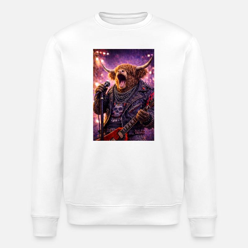 RockyZoo33 - Stanley/Stella Unisex Bio-Sweatshirt ROLLER - Weiß