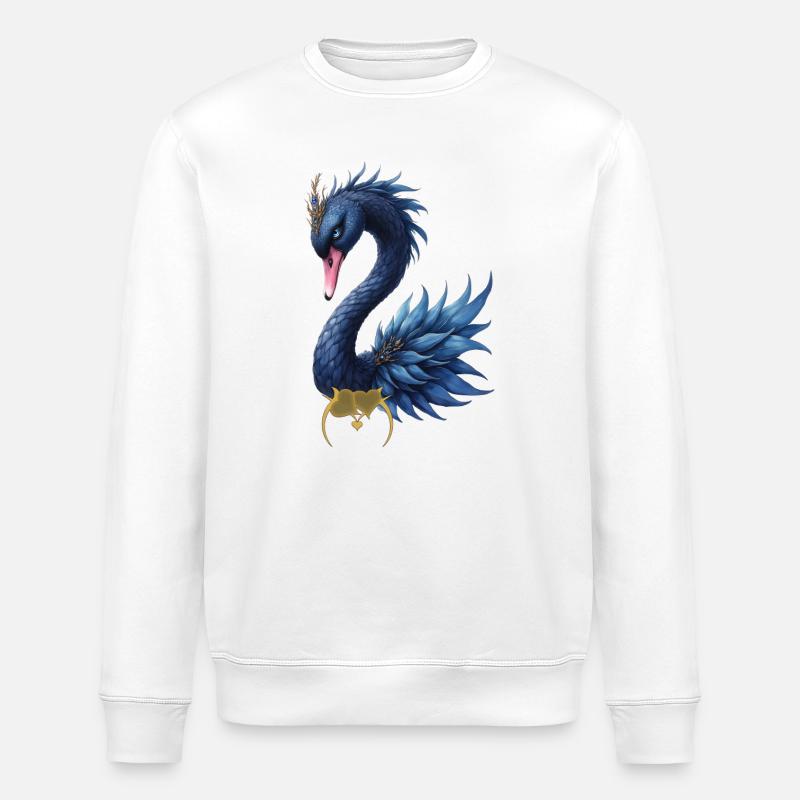 Blue Peacock Fantasy - Stanley/Stella Unisex Bio-Sweatshirt ROLLER - Weiß