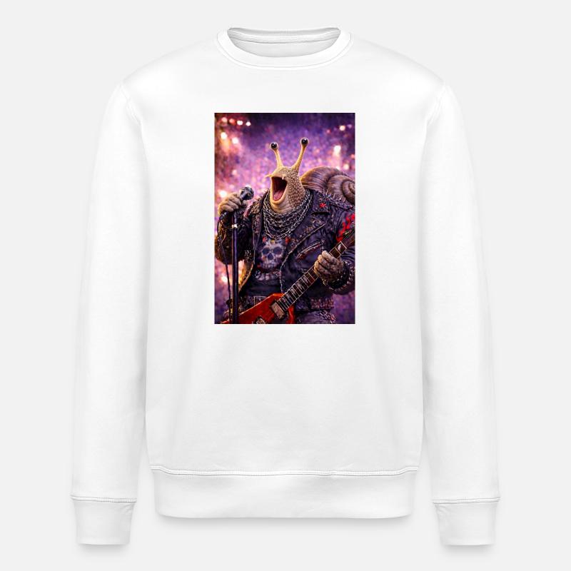RockyZoo60 - Stanley/Stella Unisex Bio-Sweatshirt ROLLER - Weiß