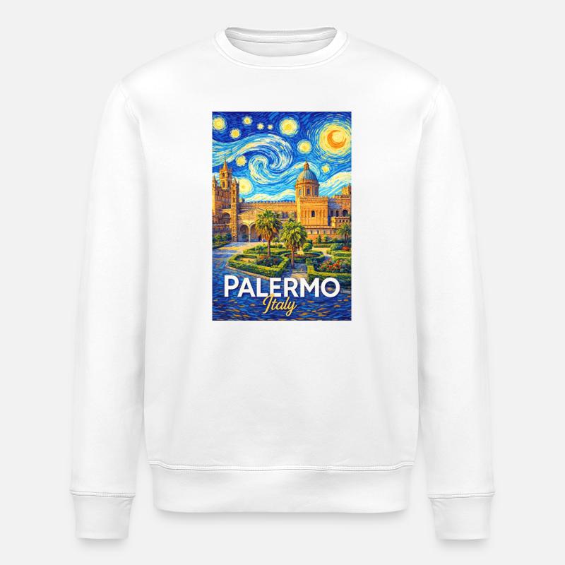 Palermo, Italien. - Stanley/Stella Unisex Bio-Sweatshirt ROLLER - Weiß