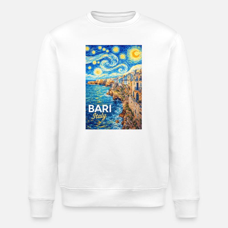 Bari, Italien. - Stanley/Stella Unisex Bio-Sweatshirt ROLLER - Weiß