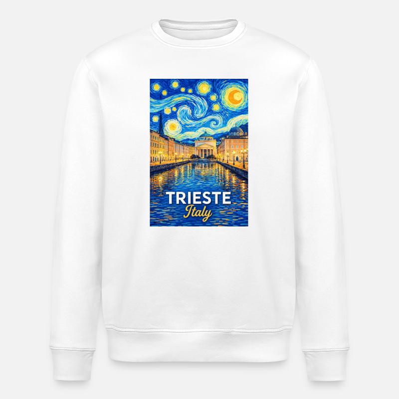 Trieste, Italie. - Sweat bio ROLLER Stanley/Stella Unisexe - blanc