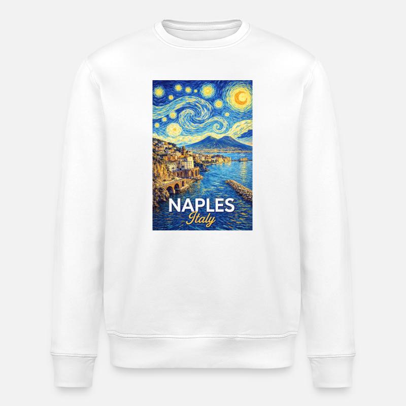 Neapel, Italien - Stanley/Stella Unisex Bio-Sweatshirt ROLLER - Weiß