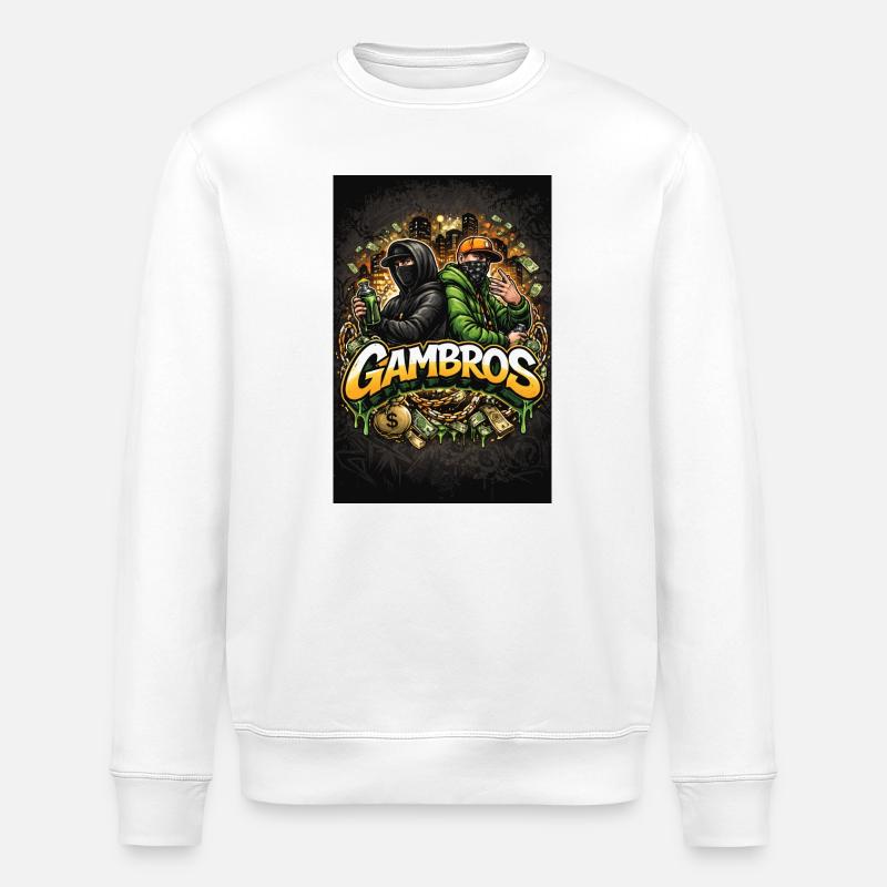 Conception urbaine de Gambros. - Sweat bio ROLLER Stanley/Stella Unisexe - blanc