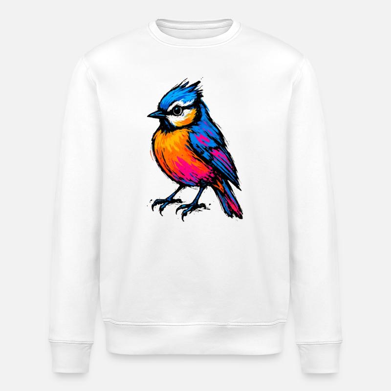 Pop Art: Der Farbausbruch - Stanley/Stella Unisex Bio-Sweatshirt ROLLER - Weiß