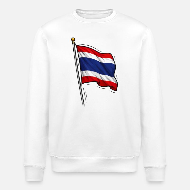 Drapeau thaïlandais - Sweat bio ROLLER Stanley/Stella Unisexe - blanc