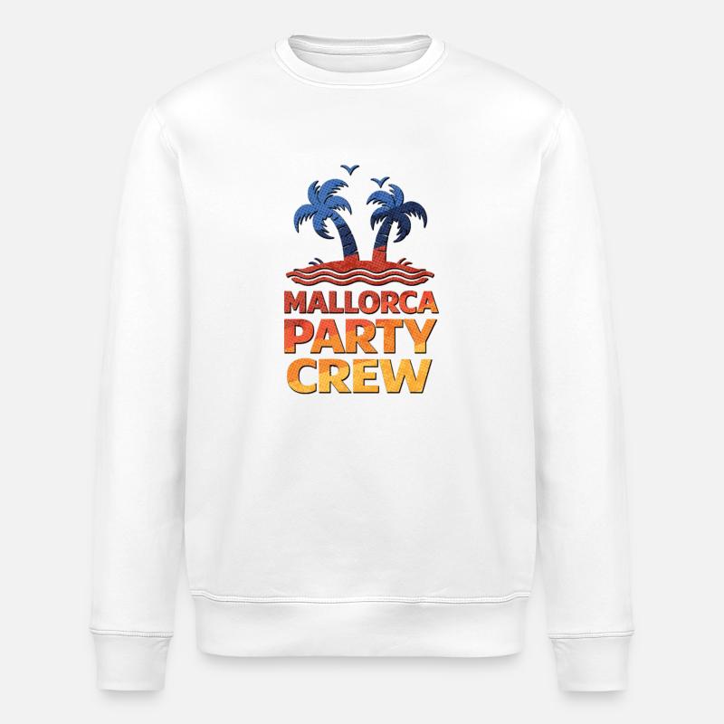 Mallorca Party Crew - Stanley/Stella Unisex Bio-Sweatshirt ROLLER - Weiß