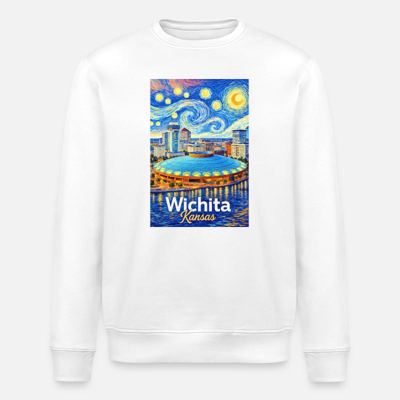 Wichita, Kansas - Stanley/Stella Unisex Bio-Sweatshirt ROLLER - Weiß