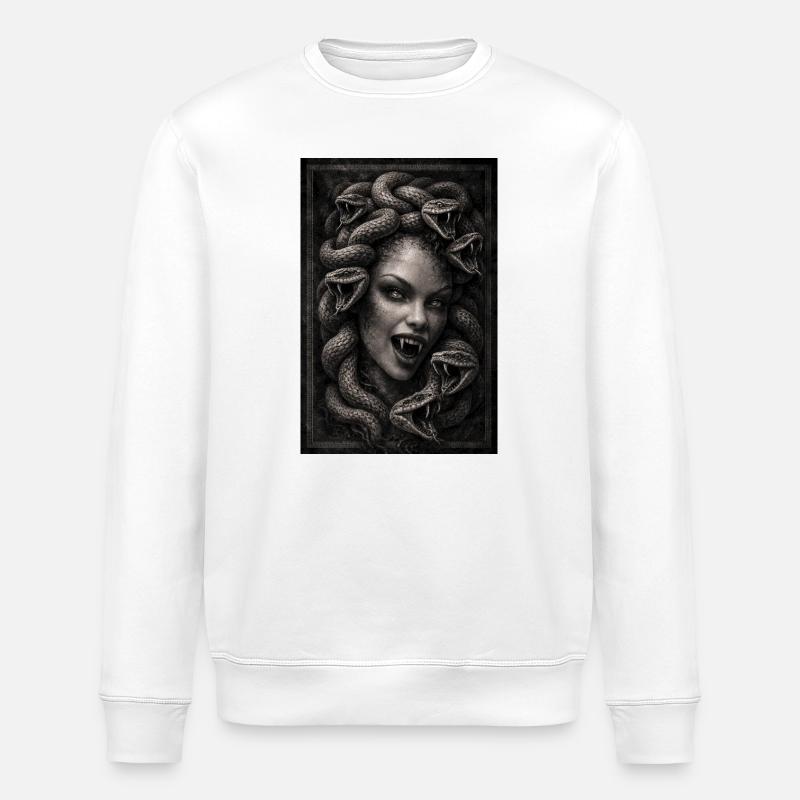 Méduse - Sweat bio ROLLER Stanley/Stella Unisexe - blanc