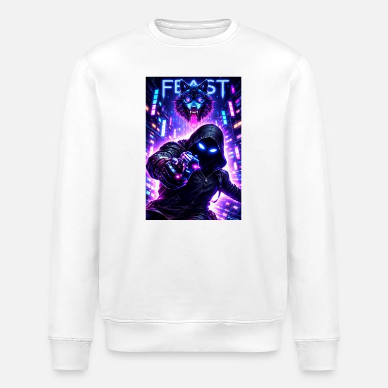 Wulfking - Stanley/Stella ROLLER Unisex Organic Sweatshirt - white