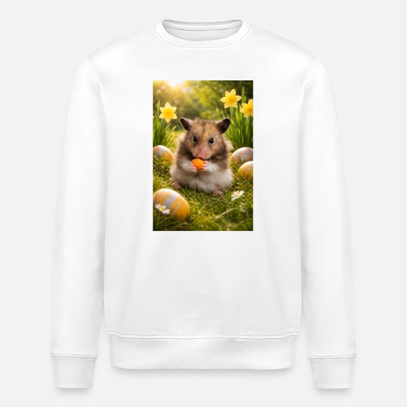 Chico 11: Ostern 2026 - Stanley/Stella Unisex Bio-Sweatshirt ROLLER - Weiß