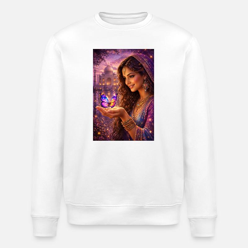 Mystic Butterfly Princess - Stanley/Stella Unisex Bio-Sweatshirt ROLLER - Weiß