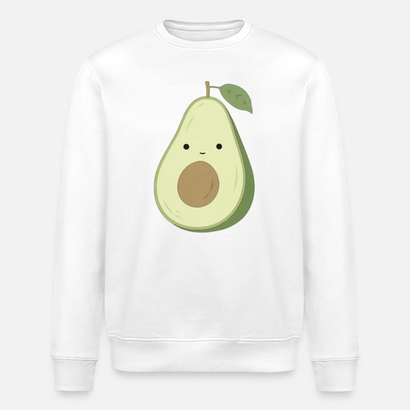 Ava Avocado – Sweet Kawaii Vegetable Design - Sweat bio ROLLER Stanley/Stella Unisexe - blanc