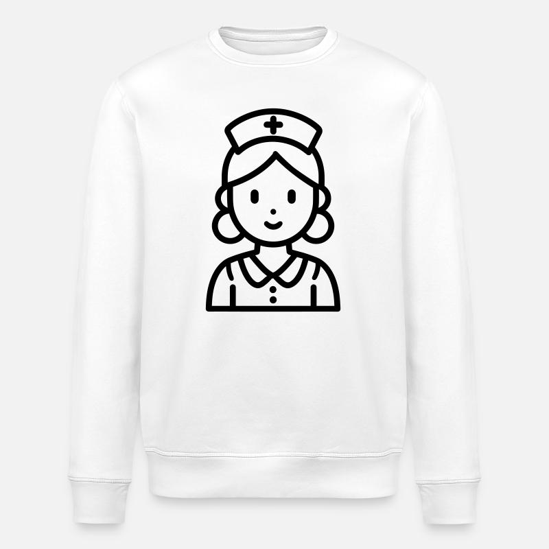 infirmière - Sweat bio ROLLER Stanley/Stella Unisexe - blanc