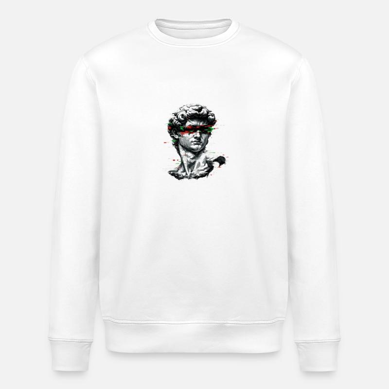 Baroque de bug de buste - Sweat bio ROLLER Stanley/Stella Unisexe - blanc