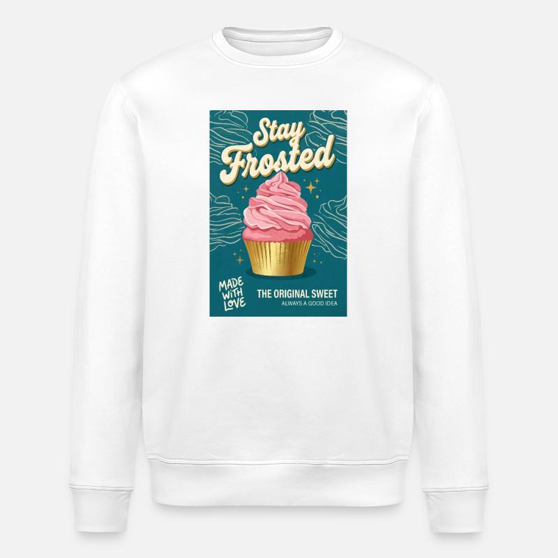 Art de cupcakes Stay Frosted - Sweat bio ROLLER Stanley/Stella Unisexe - blanc