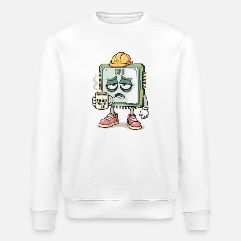 CPU Character - Stanley/Stella ROLLER Unisex Organic Sweatshirt - white