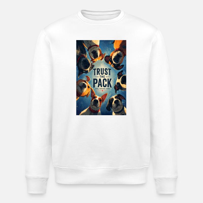 Vertraue dem Rudel. - Stanley/Stella Unisex Bio-Sweatshirt ROLLER - Weiß