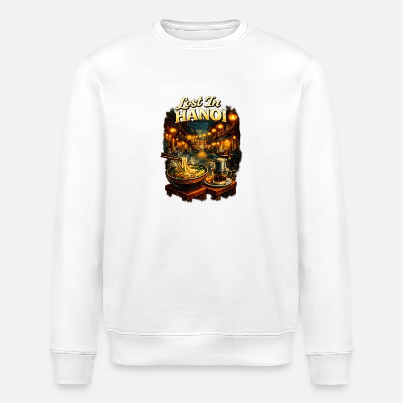 Perdu à Hanoï - Sweat bio ROLLER Stanley/Stella Unisexe - blanc