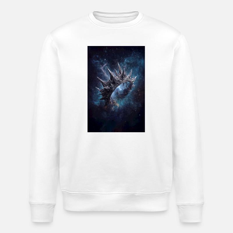 Couronne de nébuleuse épineuse - Sweat bio ROLLER Stanley/Stella Unisexe - blanc
