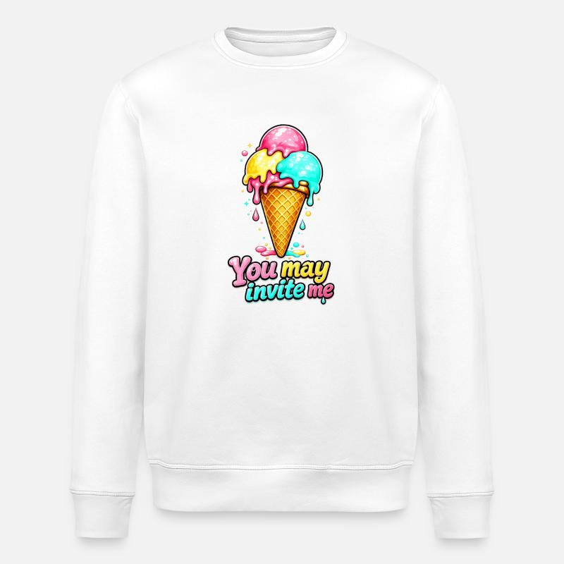 Pris un froid glacial - Sweat bio ROLLER Stanley/Stella Unisexe - blanc