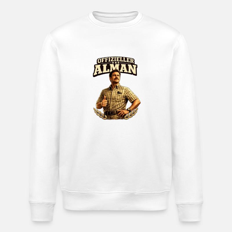 Offizieller Alman - Stanley/Stella Unisex Bio-Sweatshirt ROLLER - Weiß