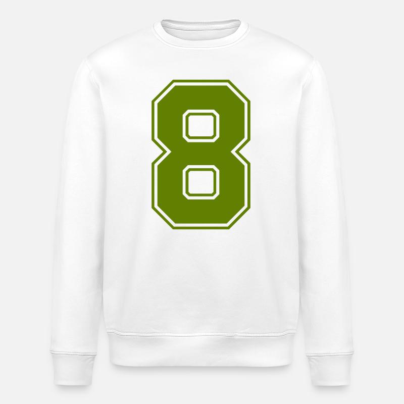 8 - Stanley/Stella ROLLER Unisex Organic Sweatshirt - white