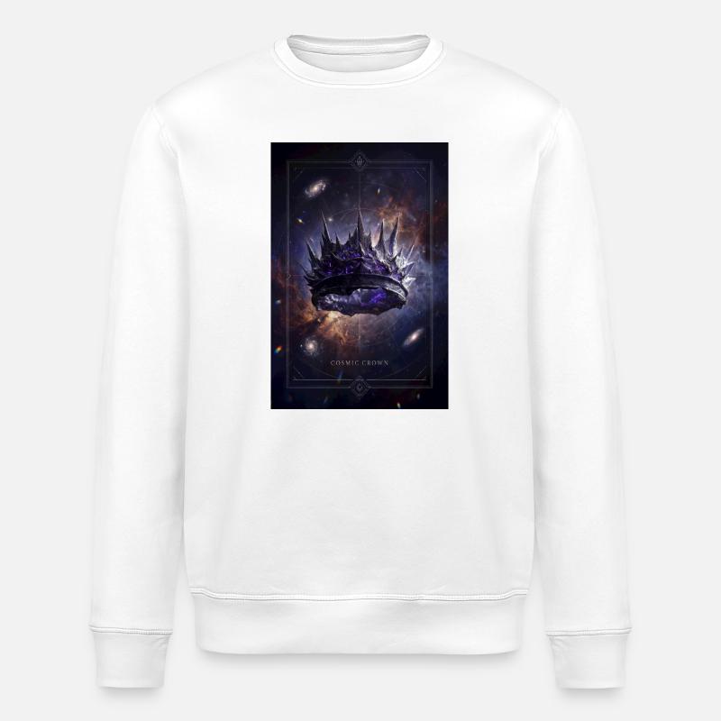 Kosmische Krone - Stanley/Stella Unisex Bio-Sweatshirt ROLLER - Weiß