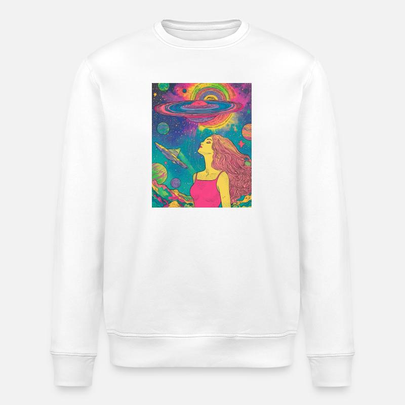 Cosmic Dream - Stanley/Stella Unisex Bio-Sweatshirt ROLLER - Weiß