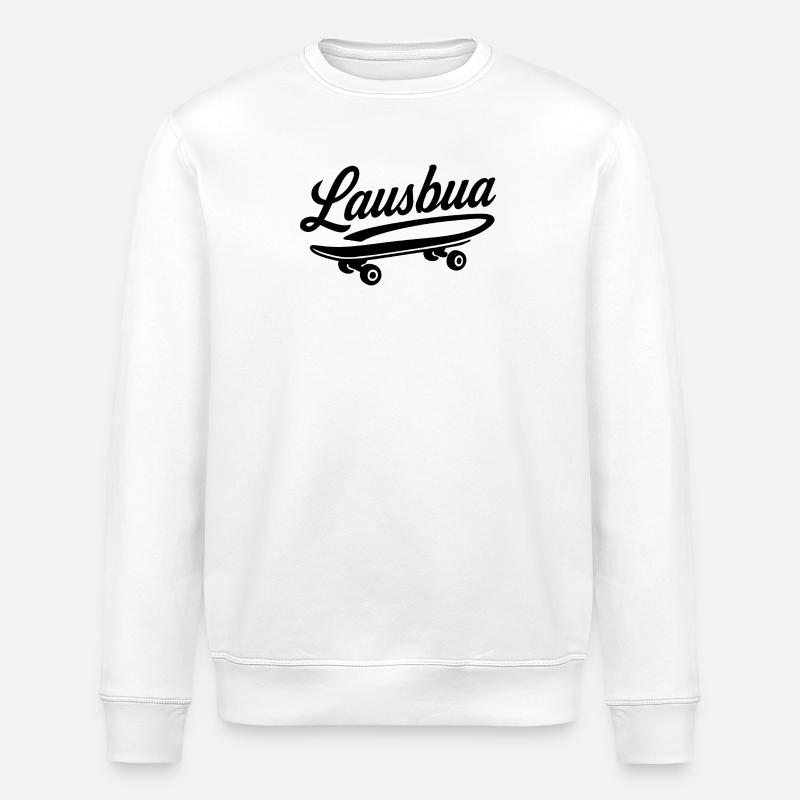 Lausbua - Stanley/Stella ROLLER Unisex Organic Sweatshirt - white