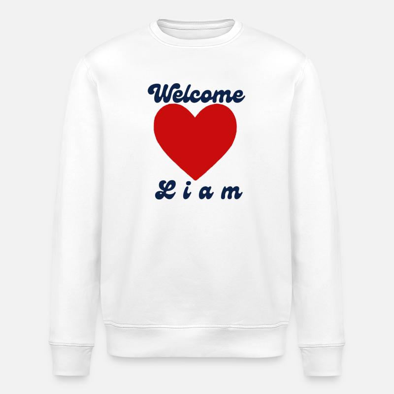 Welcome Liam - Stanley/Stella Unisex Bio-Sweatshirt ROLLER - Weiß