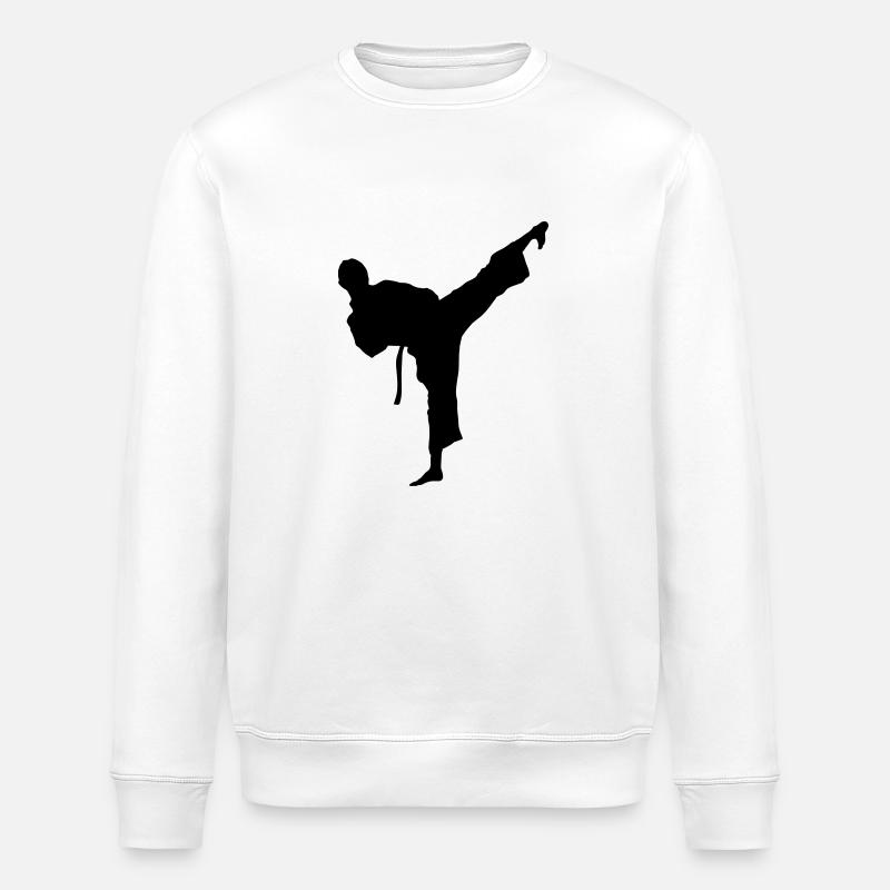 taekwondo - Stanley/Stella ROLLER Unisex Organic Sweatshirt - white