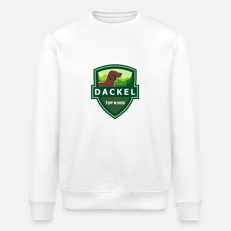 DACKEL Langhaardackel ILOVETECKEL - Sweat bio ROLLER Stanley/Stella Unisexe - blanc
