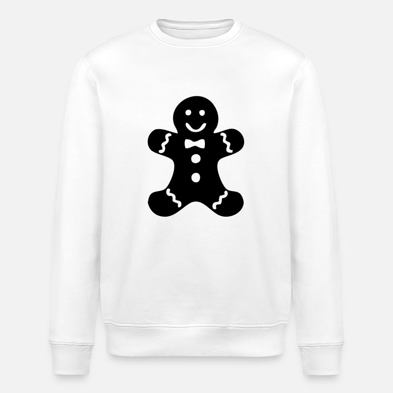 lebkuchenmann 2 - Stanley/Stella Unisex Bio-Sweatshirt ROLLER - Weiß