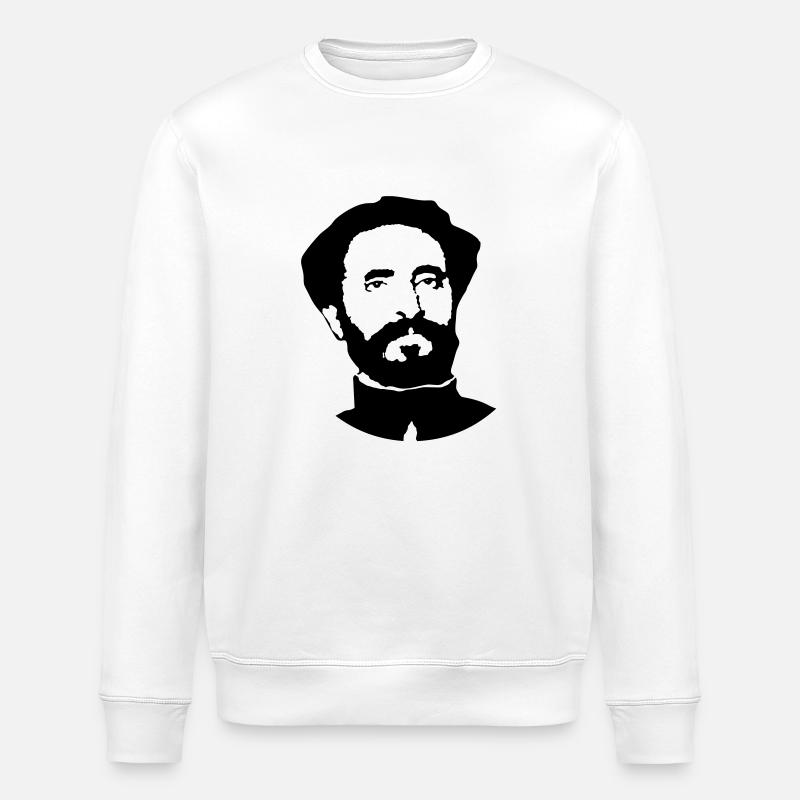 Reggae eu - Stanley/Stella ROLLER Unisex Organic Sweatshirt - white