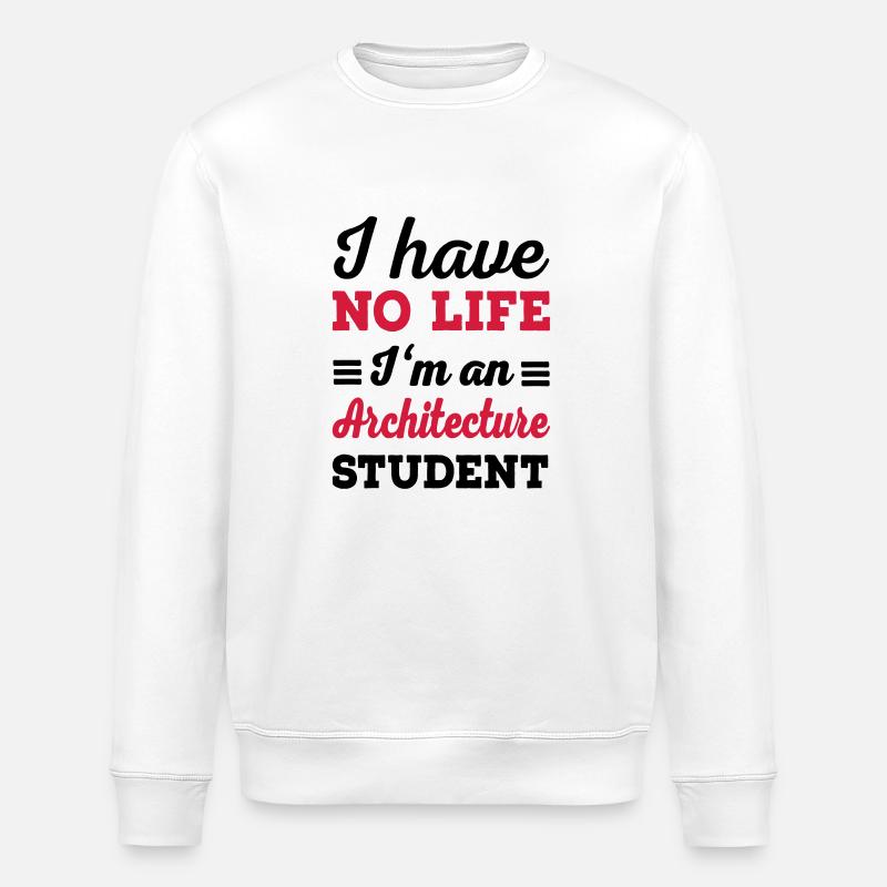 architecture - Stanley/Stella ROLLER Unisex Organic Sweatshirt - white