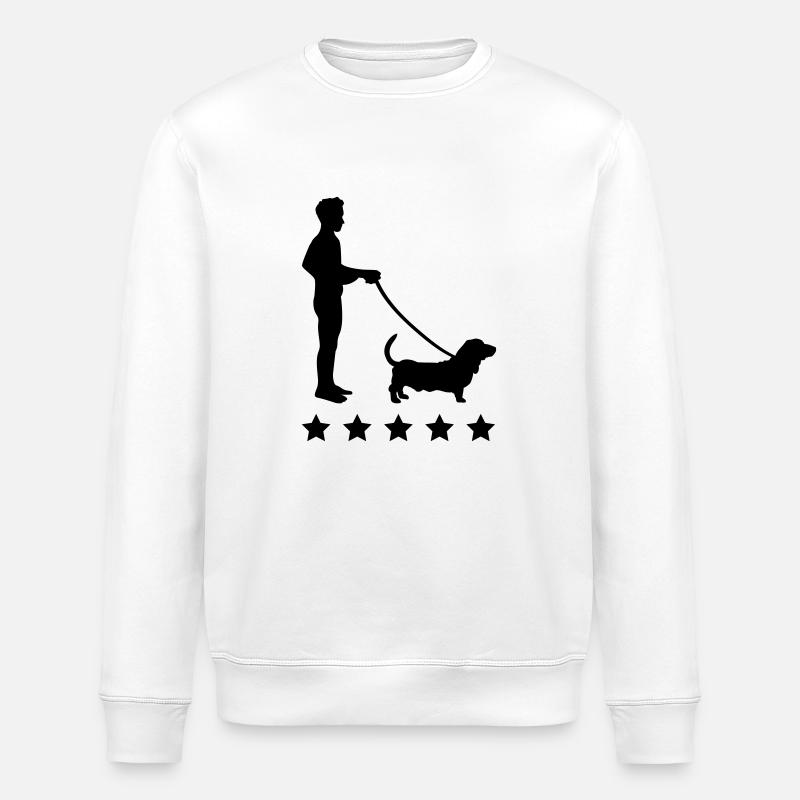 gassi_gehen_sterne_c1 - Sweat bio ROLLER Stanley/Stella Unisexe - blanc