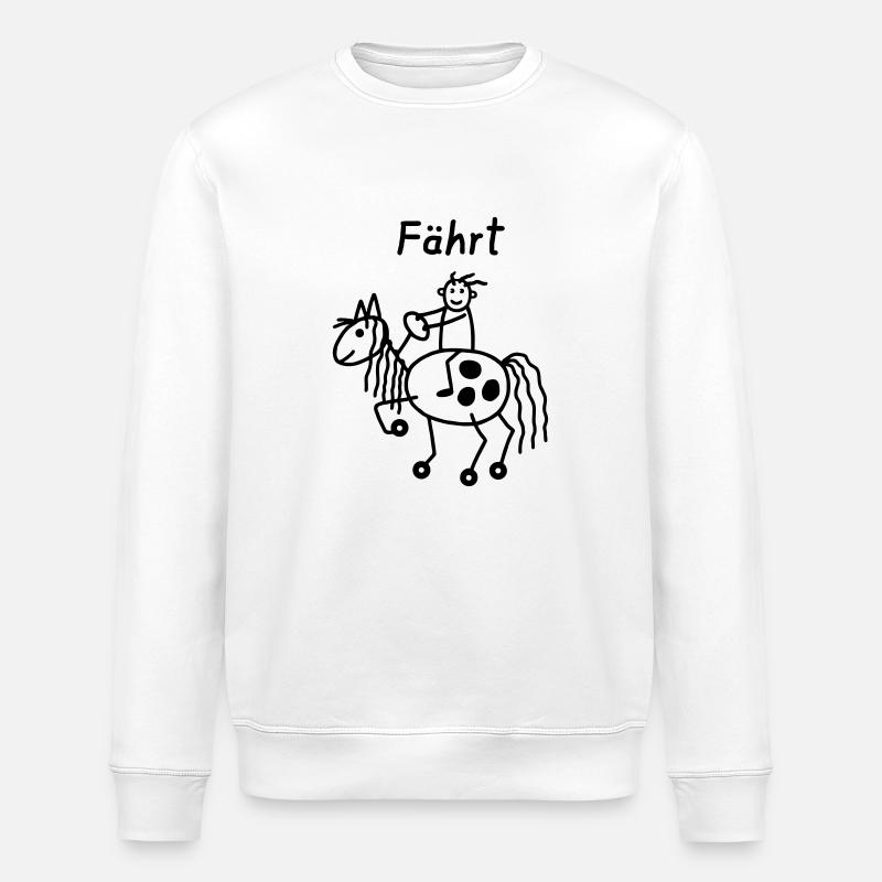 Fährt - Stanley/Stella ROLLER Unisex Organic Sweatshirt - white