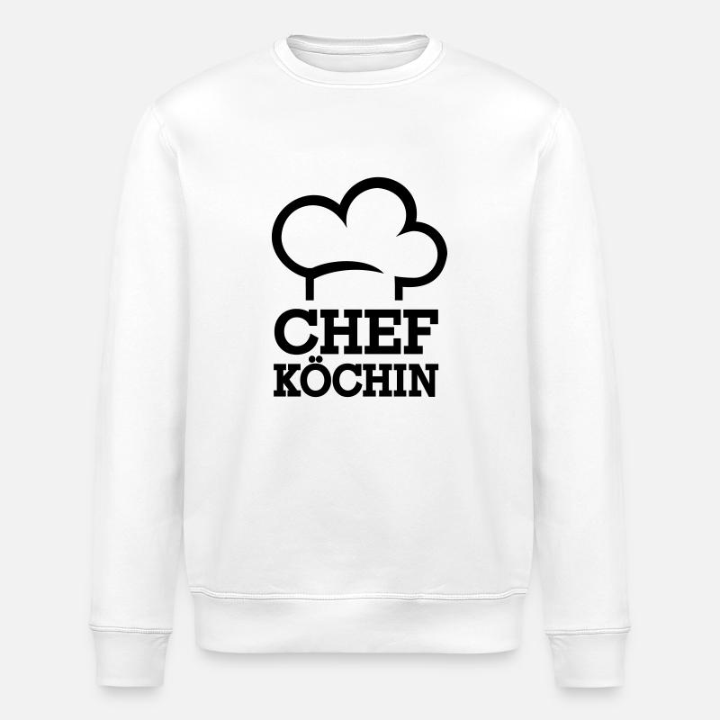 Chefköchin - Stanley/Stella Unisex Bio-Sweatshirt ROLLER - Weiß