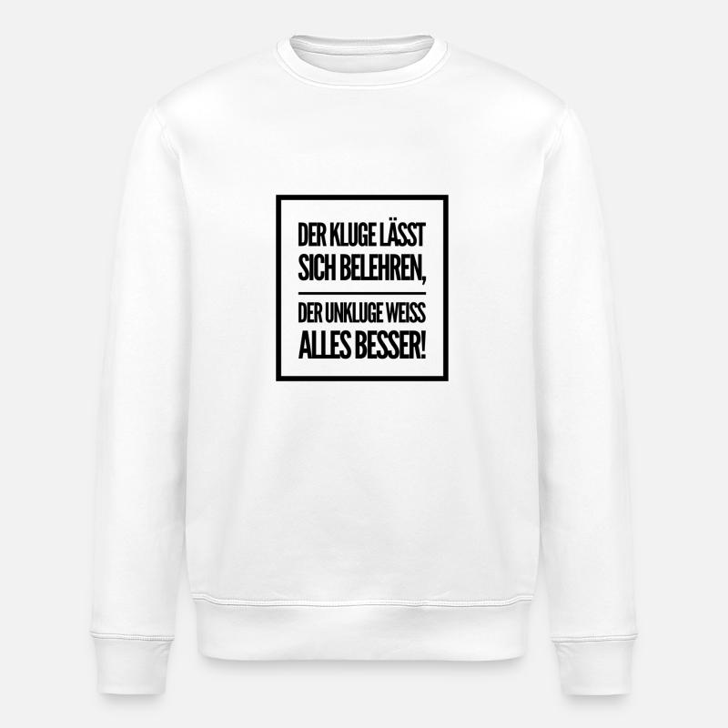 geistige Haltung - Stanley/Stella Unisex Bio-Sweatshirt ROLLER - Weiß