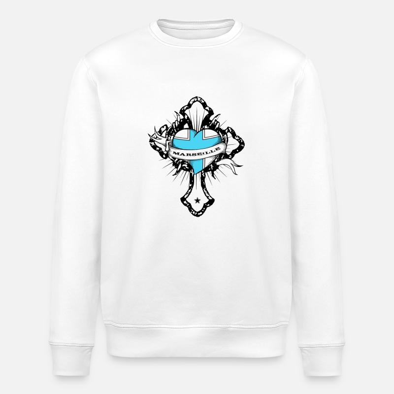 Marseille - Stanley/Stella Unisex Bio-Sweatshirt ROLLER - Weiß