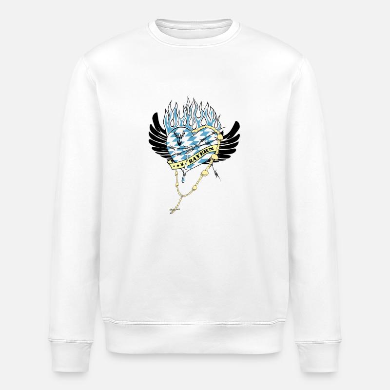 Bavière - Sweat bio ROLLER Stanley/Stella Unisexe - blanc