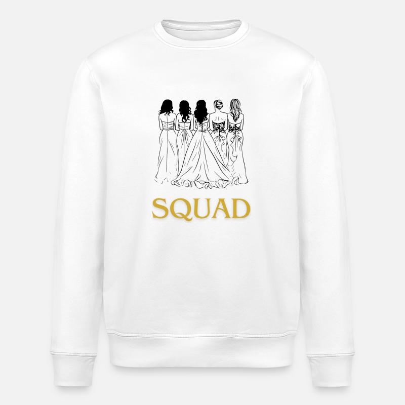 Jungesellinenabschied Squad - Stanley/Stella Unisex Bio-Sweatshirt ROLLER - Weiß
