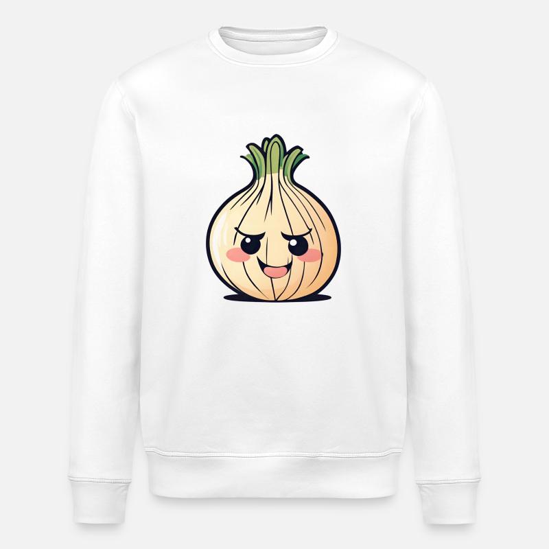 Petit oignon de dessin animé - Sweat bio ROLLER Stanley/Stella Unisexe - blanc
