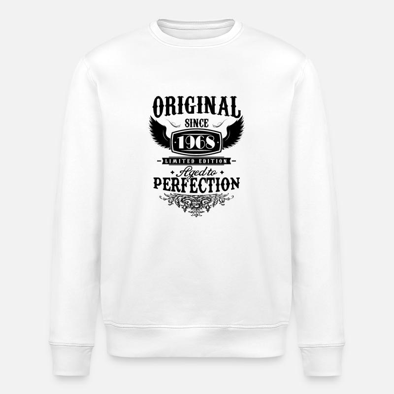 Perfection 1968 -56e anniversaire,Original - Sweat bio ROLLER Stanley/Stella Unisexe - blanc