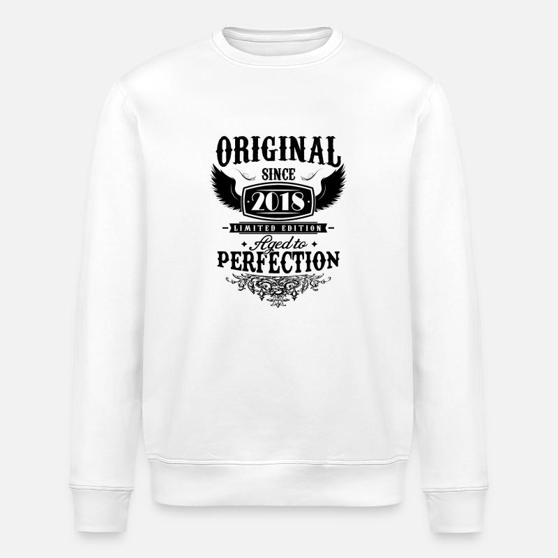 Perfection 2018 -6e anniversaire,Original - Sweat bio ROLLER Stanley/Stella Unisexe - blanc