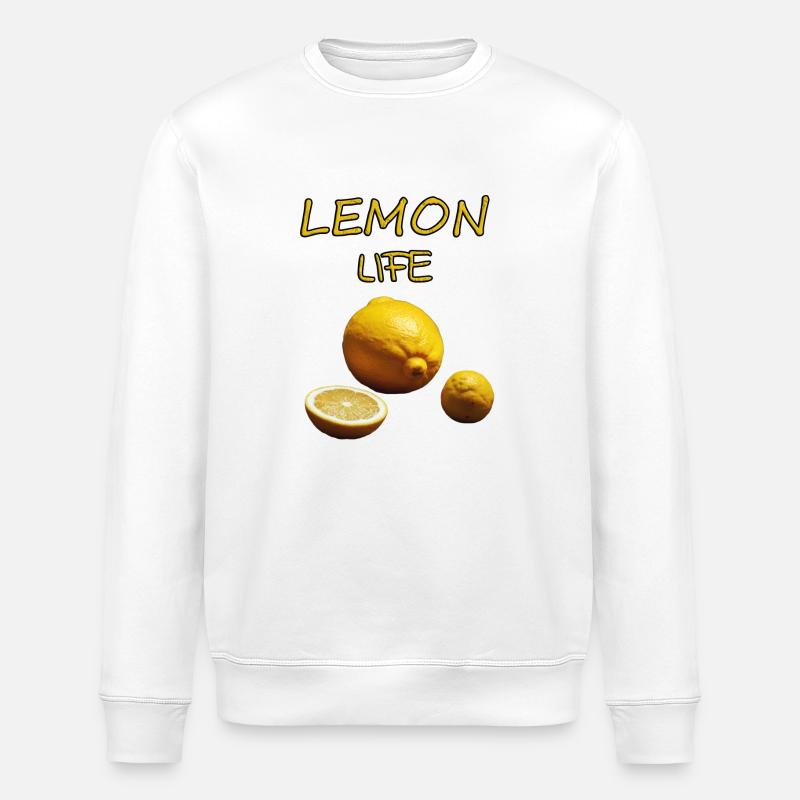 La vie du citron - Sweat bio ROLLER Stanley/Stella Unisexe - blanc