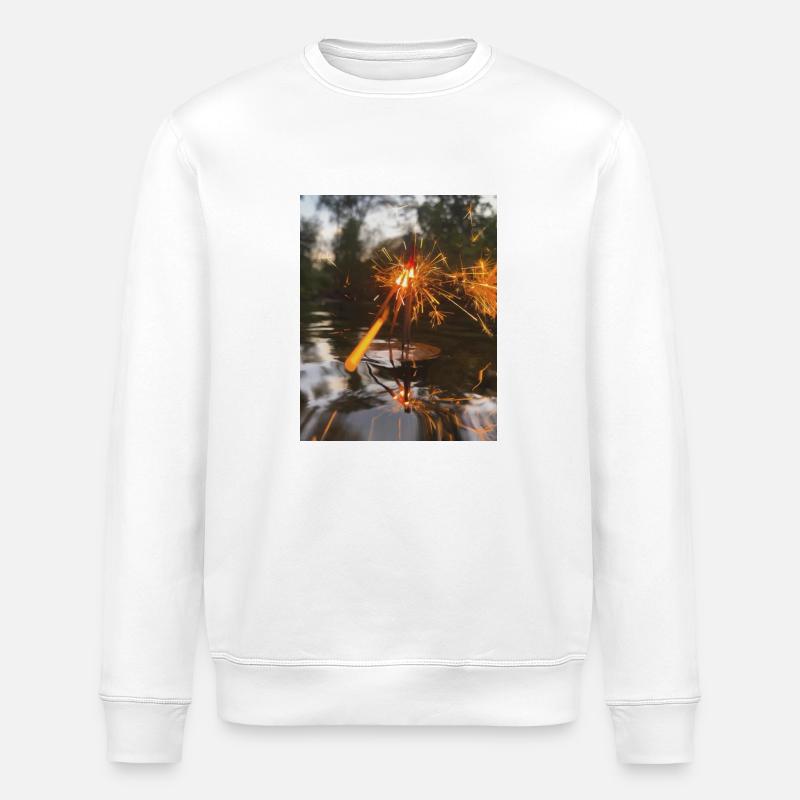 Wunderkerze - Stanley/Stella Unisex Bio-Sweatshirt ROLLER - Weiß
