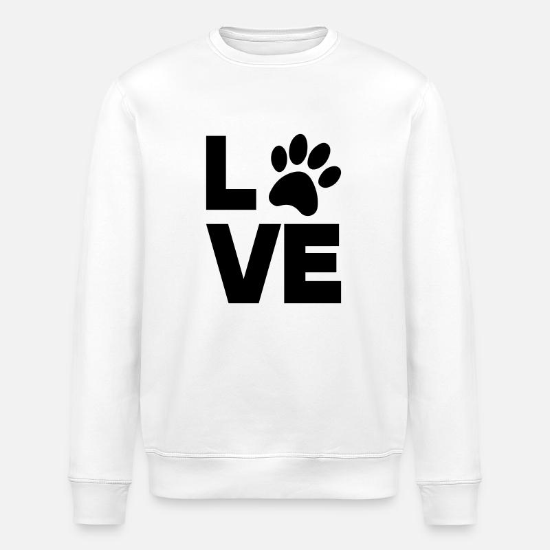 patte amour - Sweat bio ROLLER Stanley/Stella Unisexe - blanc